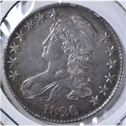 1826 CAPPED BUST HALF DOLLAR  AU