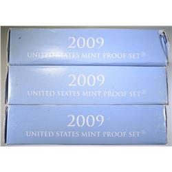3 2009 U.S. MINT PROOF SETS