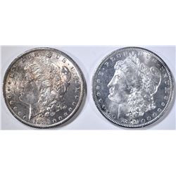 1879-S & 85-O MORGAN DOLLARS  CH BU