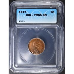 1912  LINCOLN CENT  ICG PR-65 BN