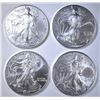 Image 1 : 4 2001 AMERICAN SILVER EAGLES