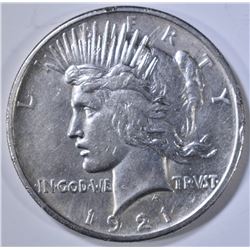 1921 PEACE DOLLAR  AU