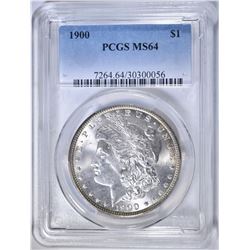 1900 MORGAN DOLLAR  PCGS MS-64