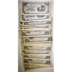 50 JAPANESE 50 CENTAVAVOS: