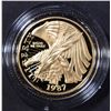 Image 2 : 1987 CONSTITUTION Prf $5.00 GOLD COMMEM BOX/COA