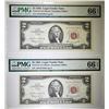 Image 1 : 2-1963 $2.00 RED SEAL NOTES PMG-66 EPQ