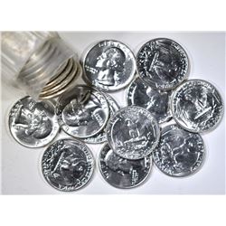 BU ROLL OF 1955-D WASHINGTON QUARTERS