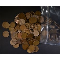 500 CIRC MIXED DATE LINCOLN WHEAT CENTS