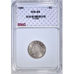 1885 LIBERTY NICKEL RNG GEM BU
