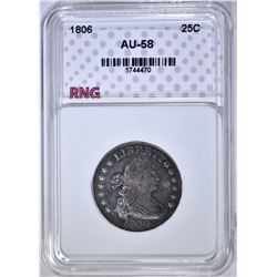 1806 BUST QUARTER RNG AU/BU