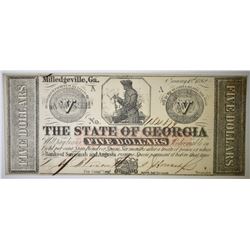 1862 $5 STATE OF GEORGIA