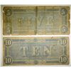 Image 2 : 1864 $5 & $10 CONFEDERATE NOTES LOW GRADE