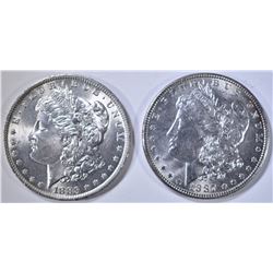 1883-O & 1887 MORGAN DOLLARS CH BU