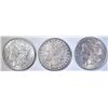 Image 1 : 1882-S, 1886, 1921 MORGAN DOLLARS AU-BU