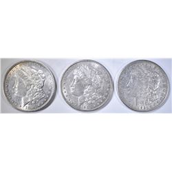 1901-O, 1880 MORGAN DOLLARS AU/BU & 1921-S XF