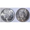 Image 1 : 1922 & 23 PEACE DOLLARS CH BU