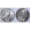 Image 2 : 1922 & 23 PEACE DOLLARS CH BU