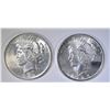 Image 1 : 1922 & 25 PEACE DOLLARS