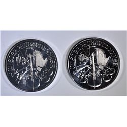 2-2015 1-oz SILVER AUSTRIAN PHILHARMONIC COINS