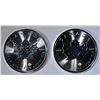 Image 1 : 2-2020 CANDIAN ONE OUNCE SILVER MAPLE LEAF COINS