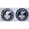 Image 2 : 2-ONE OUNCE SILVER ROUNDS LIBERTY