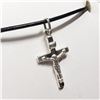 Image 1 : Sterling Silver Cross Necklace, Suggested Retail Value $100