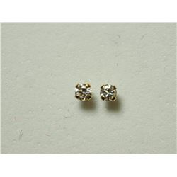 14Kt Gold Cubic Zirconia Earrings, Approx Retail $60