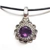 Image 2 : Sterling Silver Amethyst(February Birthstone) Necklace (~weight 5g), Suggested Retail Value $200 (Es
