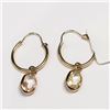 Image 1 : 14K Yellow Gold Fancy Color Sapphire(1.9cts) Earrings, Made in Canada, Suggested Retail Value $1000 