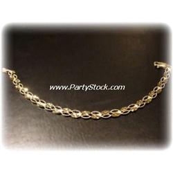 14K YG GOLD ITALIAN MARQUIS CUT BRACELET JEWELRY