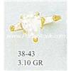 Image 1 : 14K GOLD MARQUIS SIMULATED DIAMOND RING, FREE SIZING
