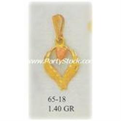 14K Gold Pendant Charm Jewelry Dije Colgante Simple