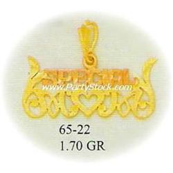 14K Gold Pendant Charm Jewelry Colgante Special Mom