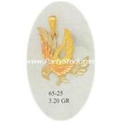 BIG 14K Gold Pendant Charm Jewelry Colgante HALCON