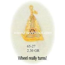 PURA 14K ORO COLGANTE VELERO BARCO DE VELA Navegacion