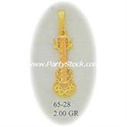 NEW SOLID 14K GOLD GUITAR PENDANT CHARM FLAMENCO