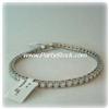 Image 3 : 18K GOLD 8 CTW GENUINE DIAMOND TENNIS BRACELET