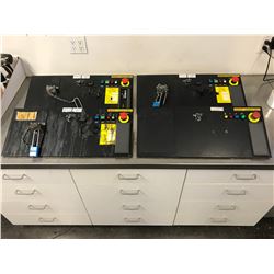 (4) FANUC A05B-2502-C050 & A05B-2527-C060 OPERATORS PANEL W/O CIRCUIT BOARD