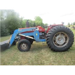 MF285 Dsl H.L. w Multi Shift 3PH 540 PTO Dual Hyd w Allied 660 FEL & 7' Bucket 18.4 - 34 Wheel Wgts