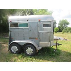 79 Stidlam 2 Horse BH Tandem Trailer w Spare w TOD