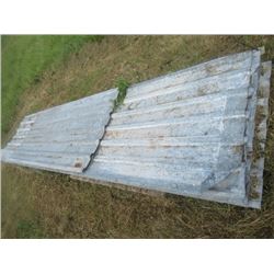 25 Sheets of Galvanized Tin 7' to 13' Long