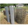 Image 4 : 5 Rolls of Page or Stucco Wire- 4 Partial Rolls , 1 Full Roll - 4' to 5' H