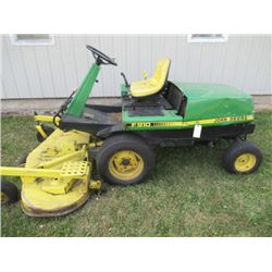 JD F910 Hydrostatic Gas 20 HP Onan Front Mount 60  Mower Showing 1958 Hours S#MOE91OX585256