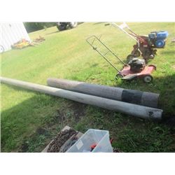 2) Poly Pipe 1) 8  x 8' 1) 6  x 16'