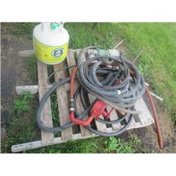 Fuel Hose, Barrel Pump, Nozzle, Propane Tank