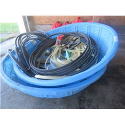 2 Toddler Swimming Pools, Garden Hose, & Sprinkler