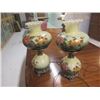 Image 1 : Set of Elec Lamps w Hand Painted Shades