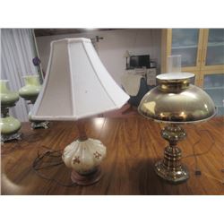 2 Elec Lamps - 1 Brass