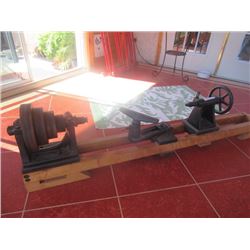 Antique Lathe Whole Length 60" - Wood Rail