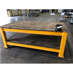 STEEL WORK TABLE WITH VISE